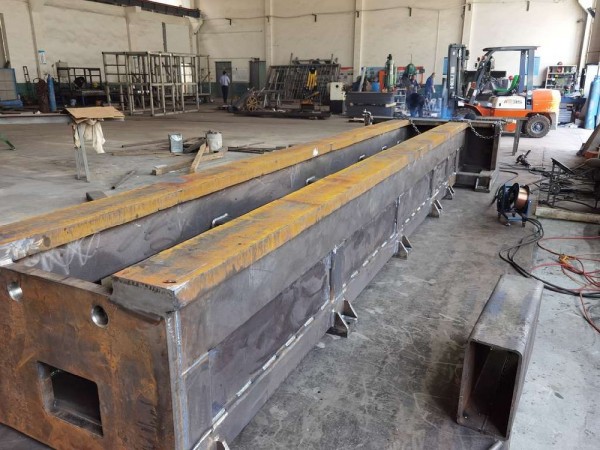 機床床身鋼結構件焊接